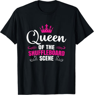 Shuffleboard champion funny shuffleboard queen T-Shirt - T-Shirt | Black