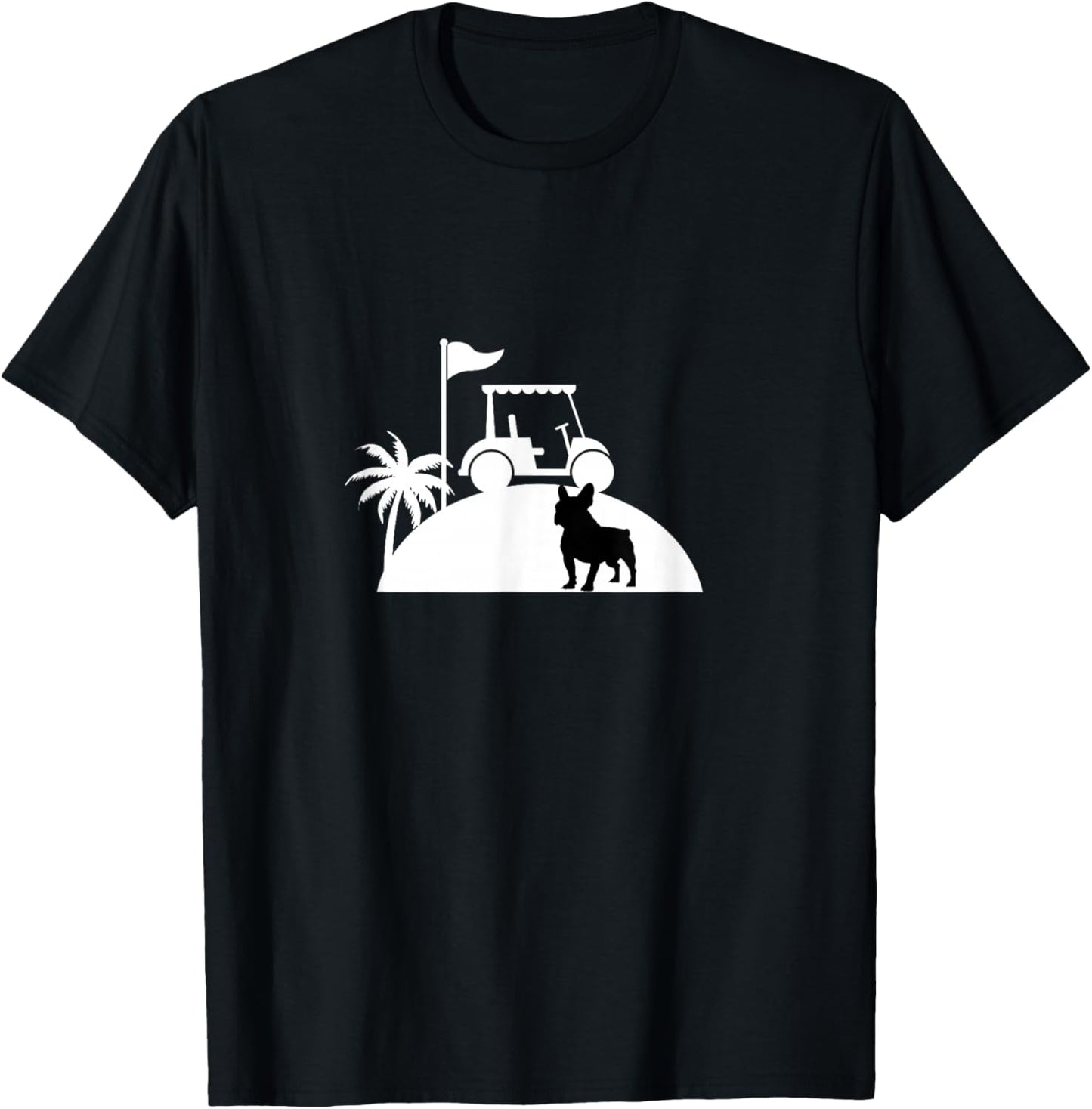 French Bulldog Golf Buddy: Fun Golf for Frenchie Lovers T-Shirt - T-Shirt | Black