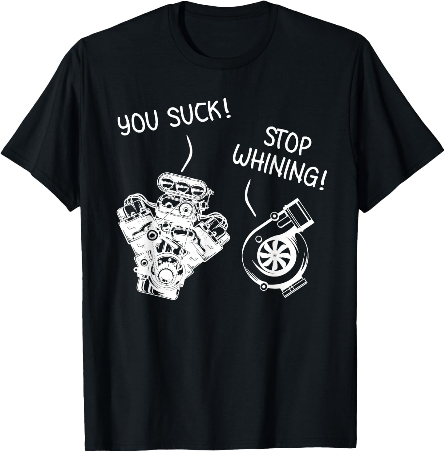 Funny Stop Whining Car Mechanic Precision Turbo Gift T-Shirt - T-Shirt | Black