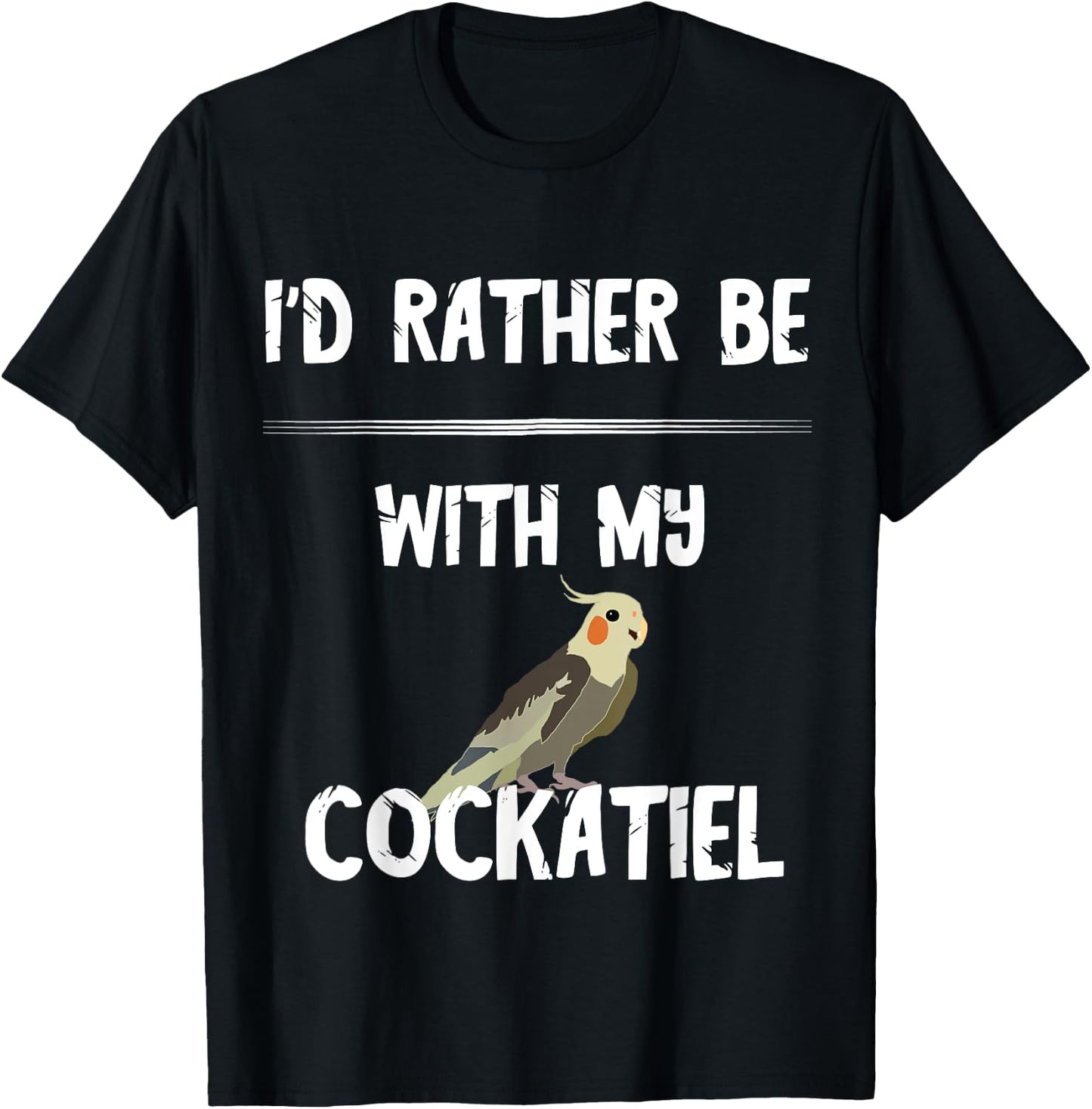 Cockatiel Budgie Bird Owner Parrots Birds T-Shirt - T-Shirt | Black