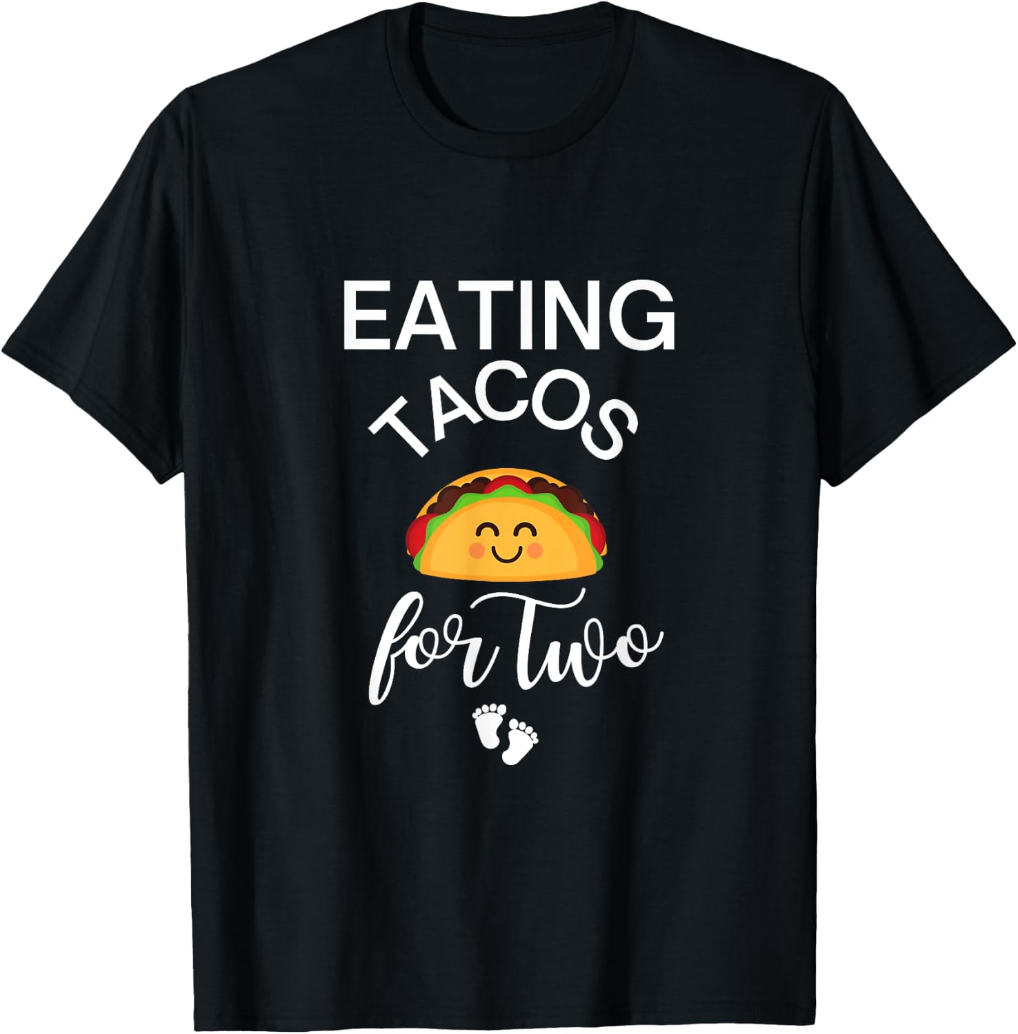 Eating Tacos for Two Maternity T-Shirt - T-Shirt | Black