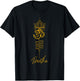 Unalome Symbol and Breath Yoga T-Shirt - T-Shirt | Black
