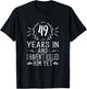 49th Wedding Anniversary Shirt - 49 Years Marriage T-Shirt - T-Shirt | Black