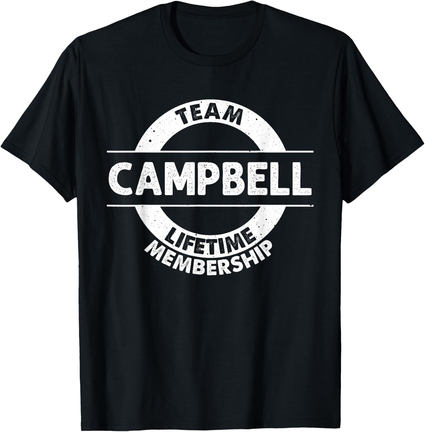 CAMPBELL Gift Funny Surname Family Tree Birthday Reunion T-Shirt - T-Shirt | Black