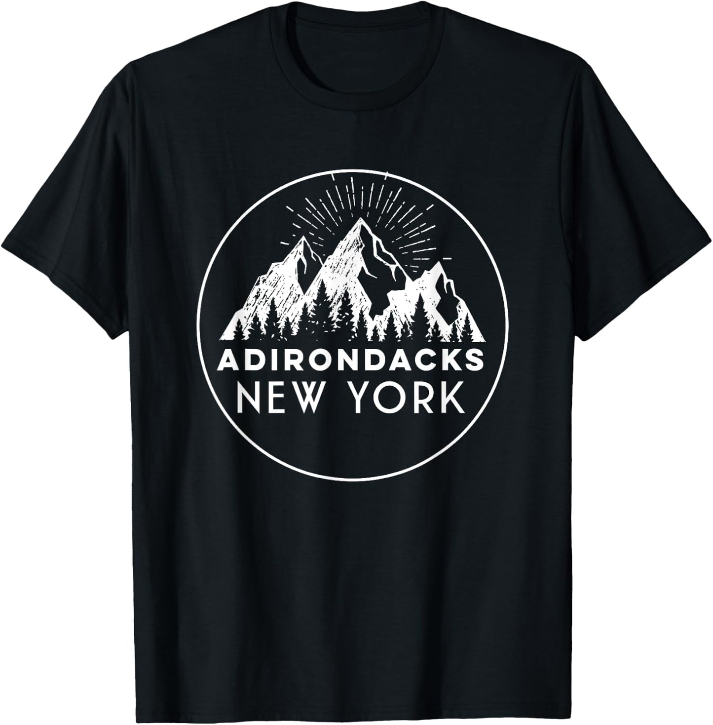 Adirondacks Women | Adirondacks New York Gift T-Shirt - T-Shirt | Black