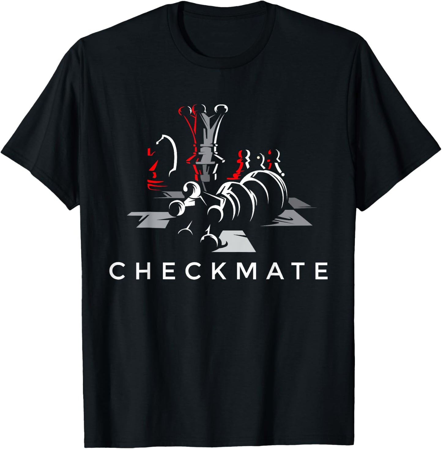 Cool Chess Checkmate Novelty Graphic & Cool Designs T-Shirt - T-Shirt | Black