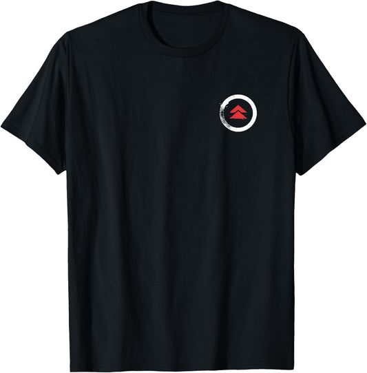 Ghost of Tsushima Front and Back Kanji and Logo Video Game T-Shirt - T-Shirt | Black