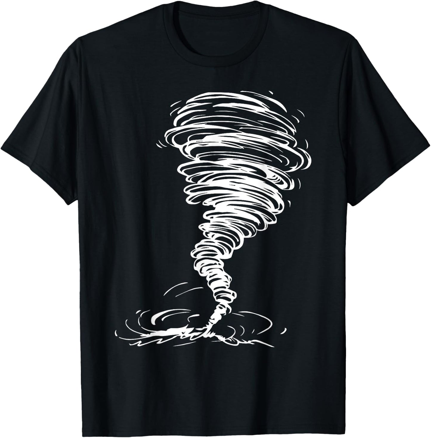 While Storm Tornado Twister Hurricane Weather Scary Costume T-Shirt - T-Shirt | Black
