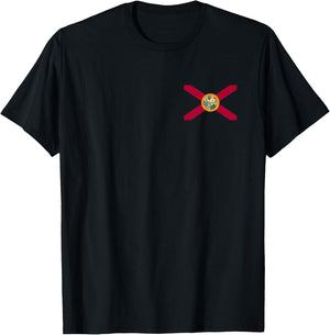 Flag of Florida -- the Sunshine State Miami Orlando Tampa T-Shirt - T-Shirt | Black