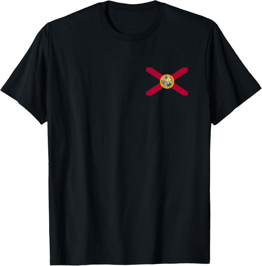 Flag of Florida -- the Sunshine State Miami Orlando Tampa T-Shirt - T-Shirt | Black