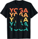 Retro Vintage Yoga Gift Yogis T-Shirt - T-Shirt | Black