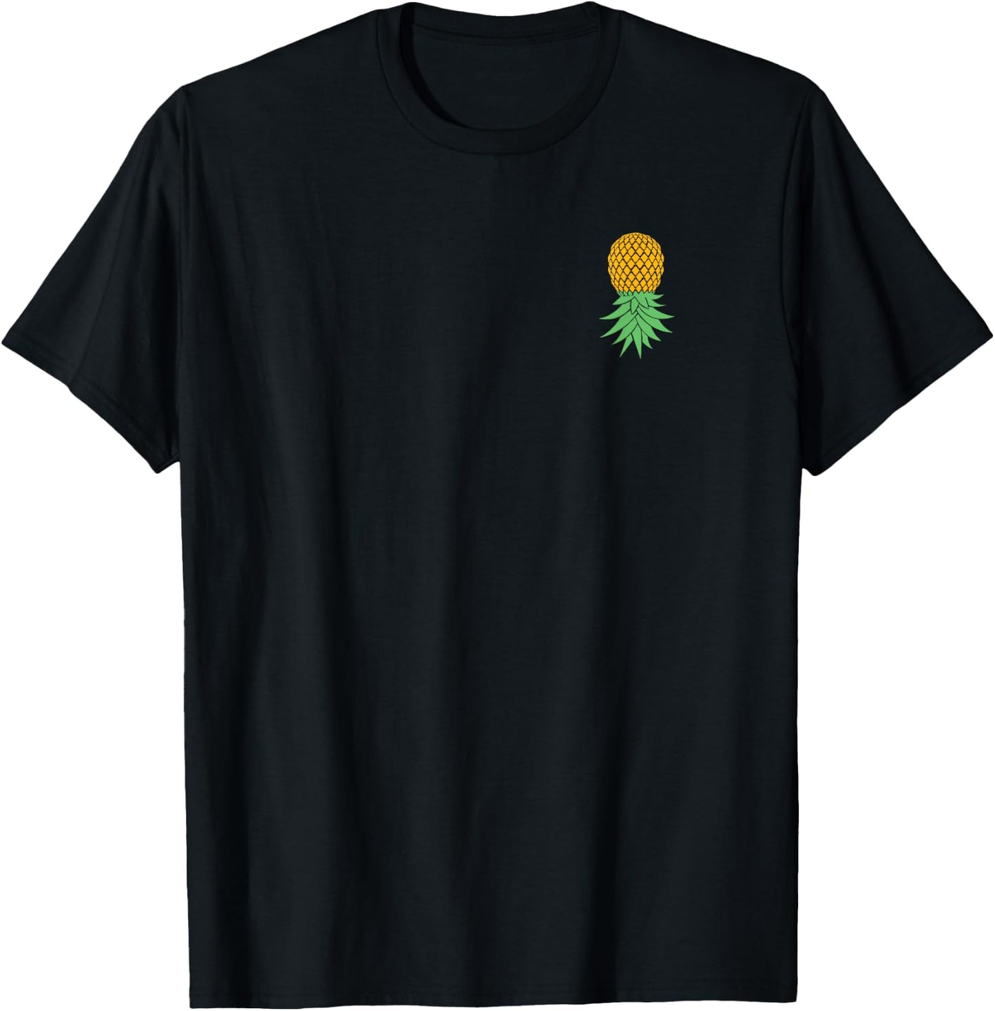 Subtle for Swingers Upside Down Pineapple T-Shirt - T-Shirt | Black