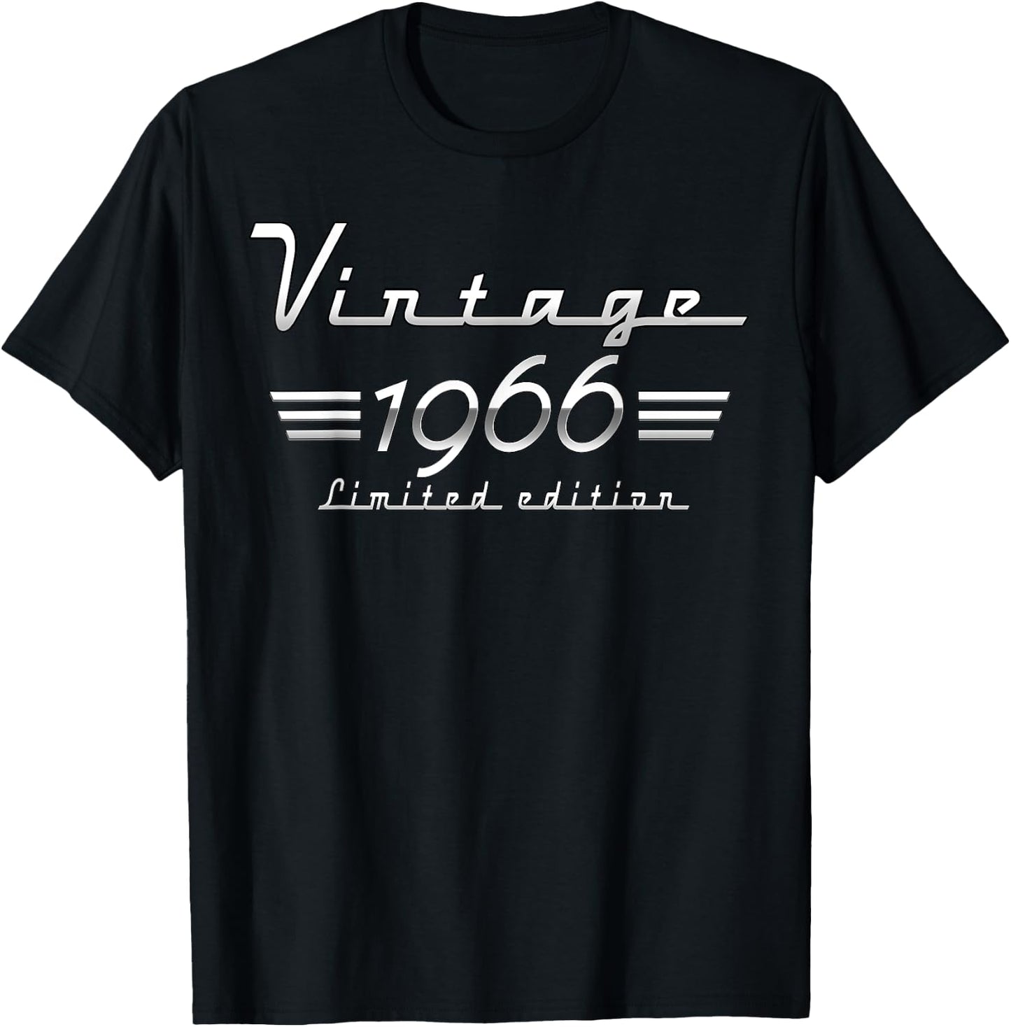 59 Year Old Gift Vintage Classic 1966 Limited 59th Birthday T-Shirt - T-Shirt | Black