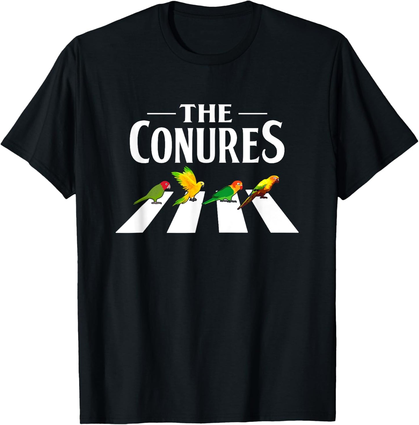 Sun Conure Parrot Pedestrian Design for a Conure Owner , Black, Small T-Shirt - T-Shirt | Black