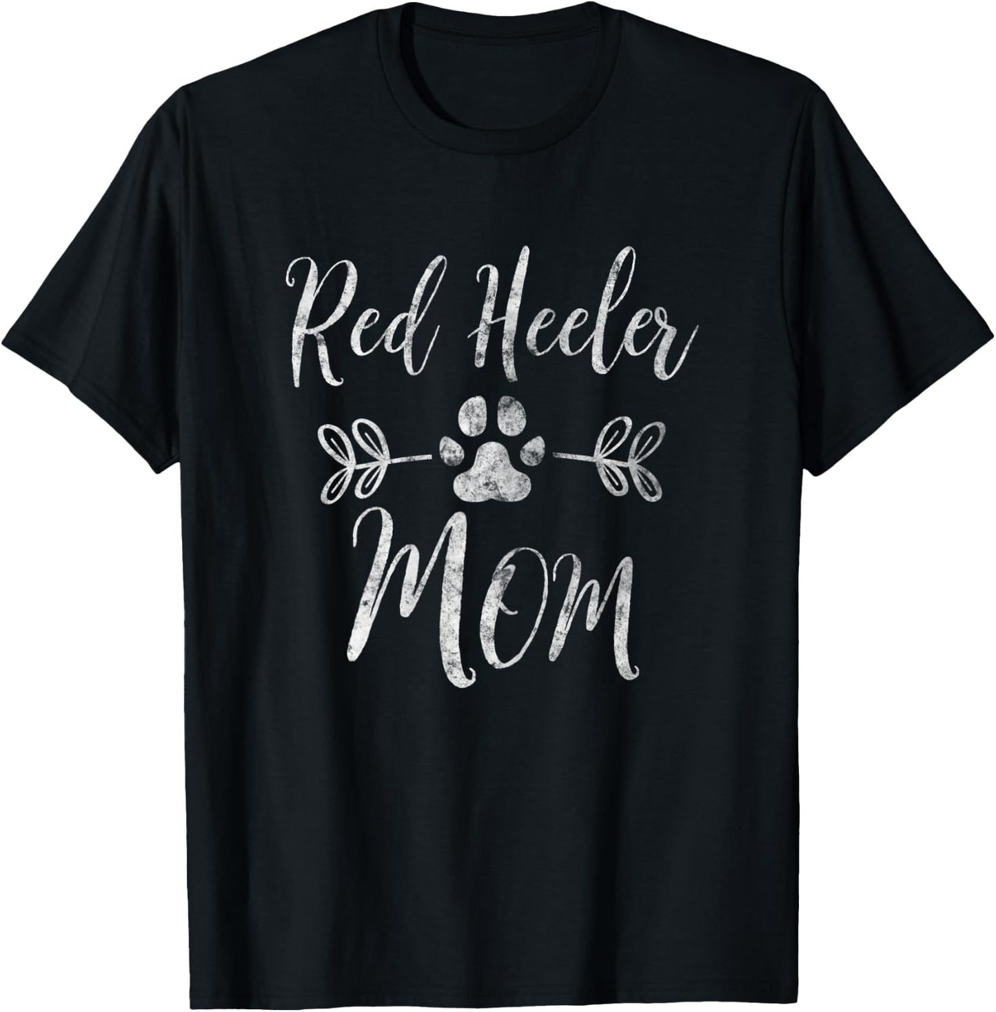Red Heeler Mom Shirt Cattle Dog Lover Owner Funny Dog Mom Women T-Shirt - T-Shirt | Black