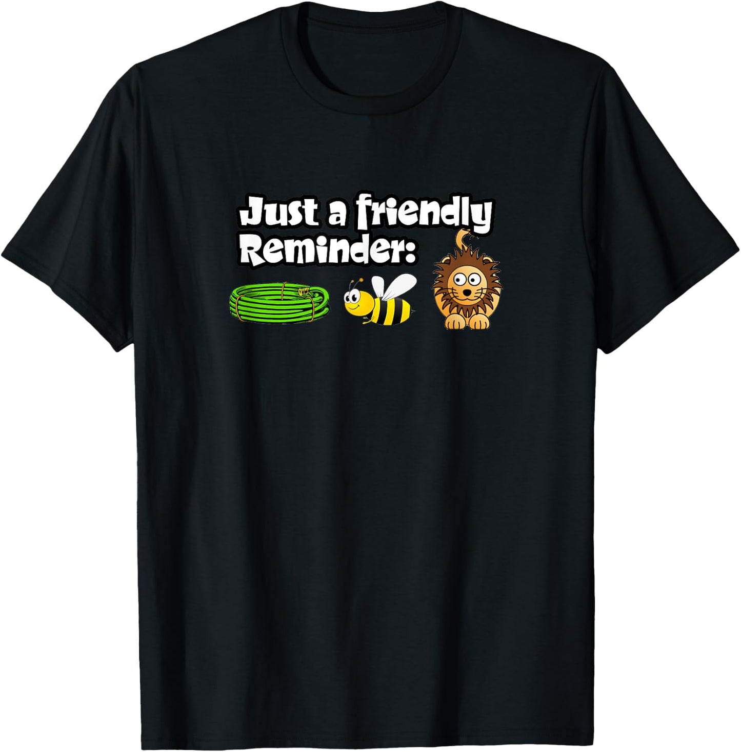 HOSE BEE LION funny humorous gift T-Shirt - T-Shirt | Black