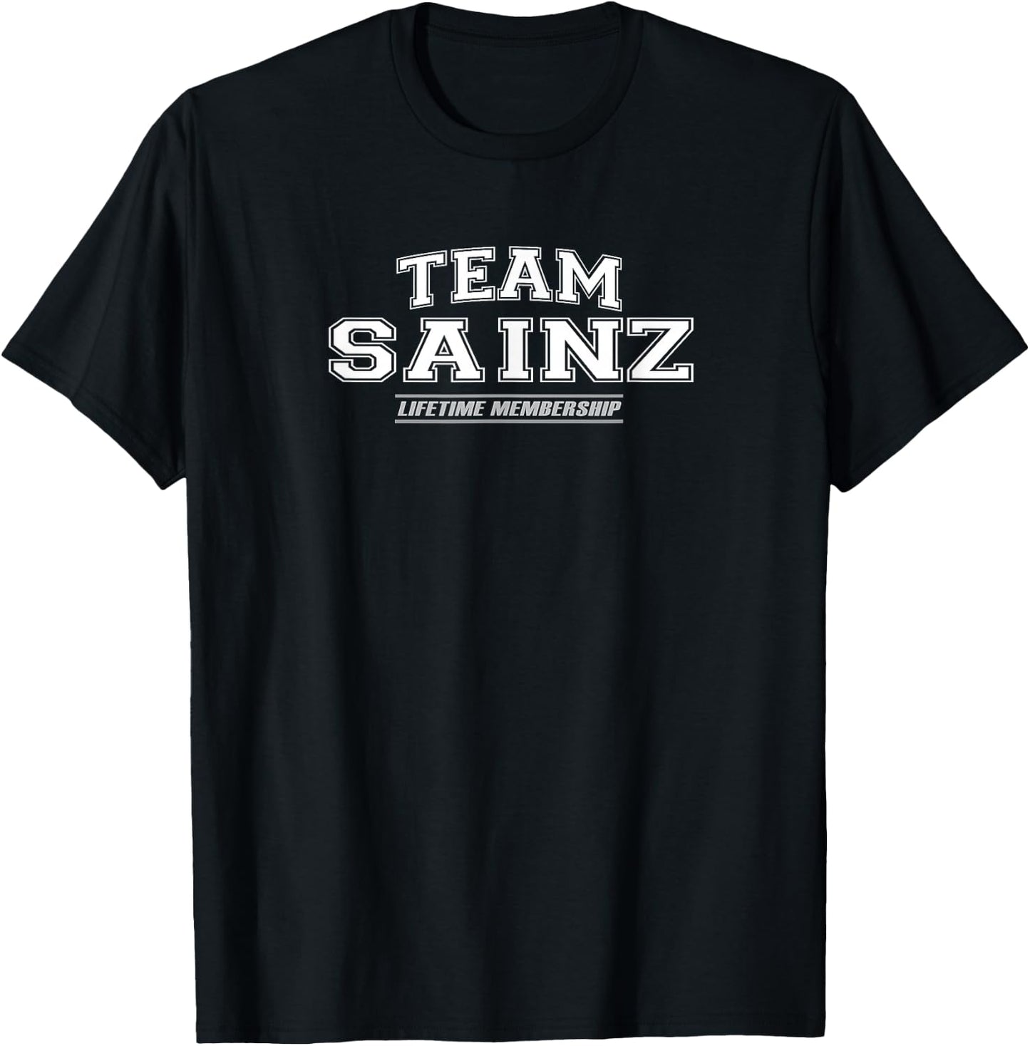Team Sainz | Proud Family Surname, Last Name Gift T-Shirt - T-Shirt | Black