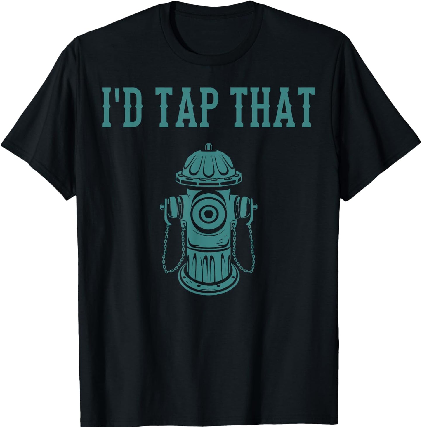 Funny Firefighter Novelty Gift Men Women Volunteer Firemen T-Shirt - T-Shirt | Black