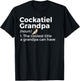 Cockatiel Grandpa Definition Funny Bird Lover Men T-Shirt - T-Shirt | Black