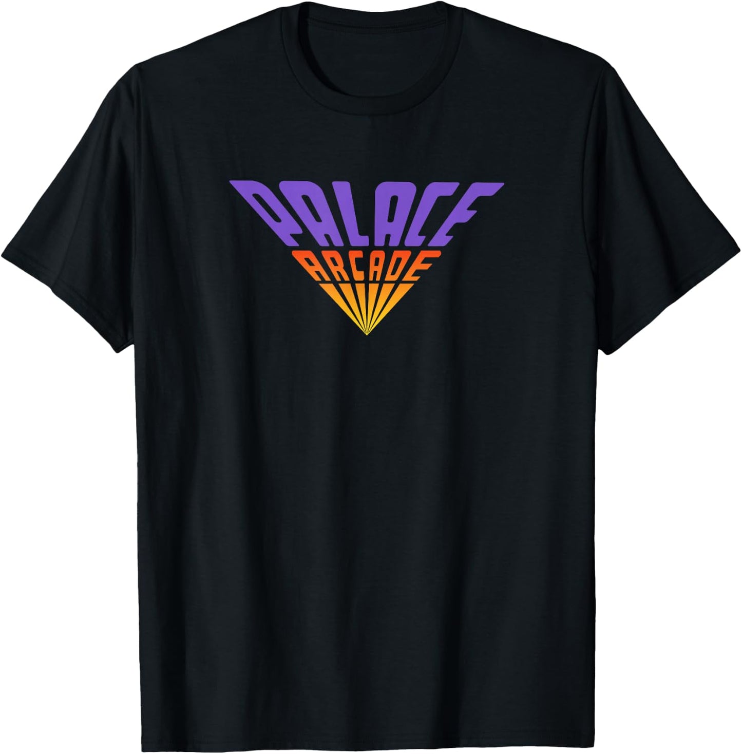 Stranger Things Palace Arcade Fading Logo T-Shirt - T-Shirt | Black