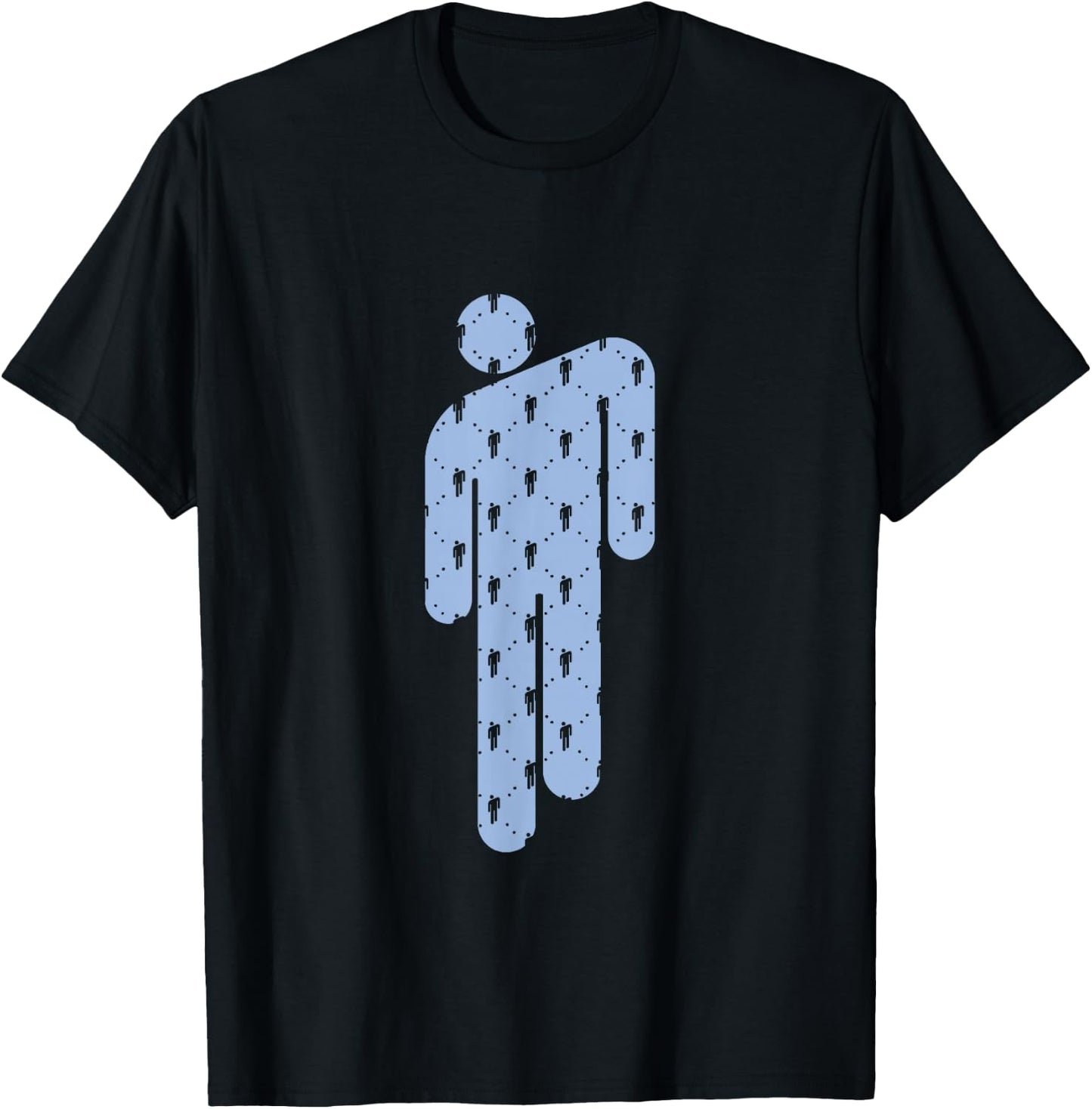 Billie Eilish Official Blohsh Blue T-Shirt - T-Shirt | Black