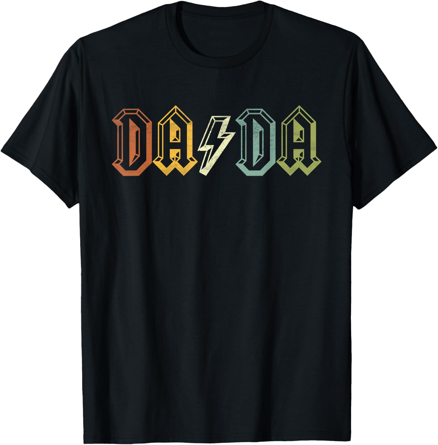 Rock Dada Retro Father's Day For New Dad - Dada T-Shirt - T-Shirt | Black