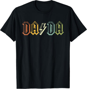 Rock Dada Retro Father's Day For New Dad - Dada T-Shirt - T-Shirt | Black