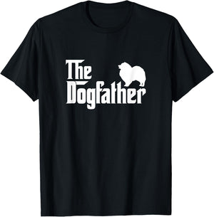 Keeshonden Lover Gift DogFather T-Shirt - T-Shirt | Black
