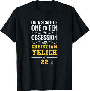 Christian Yelich Scale of 1 to 10 Gameday T-Shirt - T-Shirt | Black