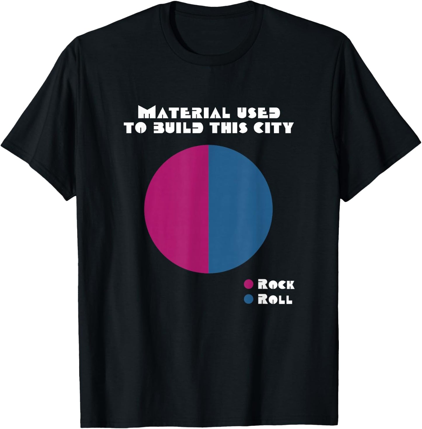 We Built This City 80's Classic Rock And Roll Music Lyrics T-Shirt - T-Shirt | Black