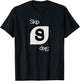 UNO - Skip Card T-Shirt - T-Shirt | Black