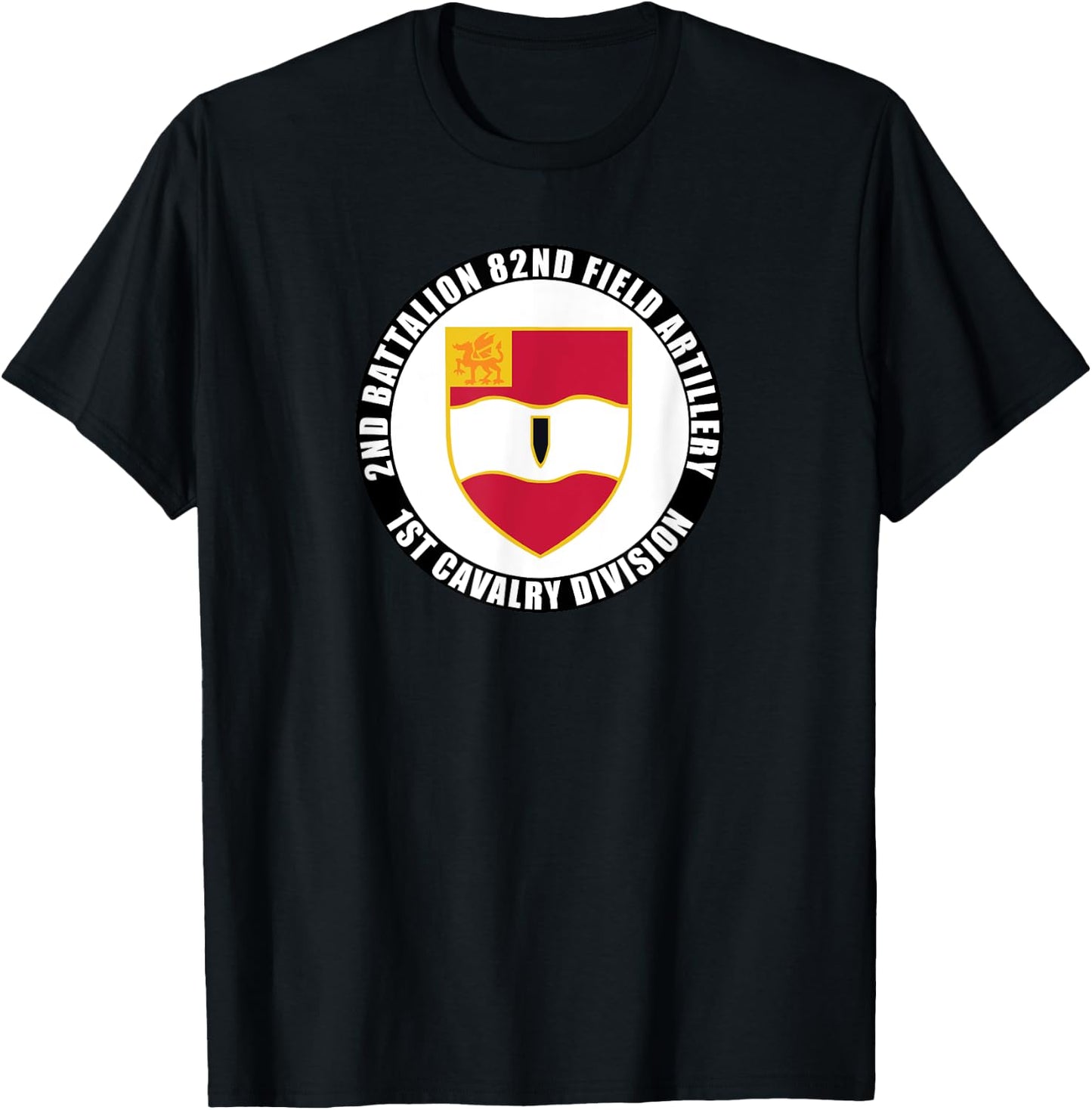 2nd Battalion 82nd Field Artillery 1st Cavalry Division Vet T-Shirt - T-Shirt | Black