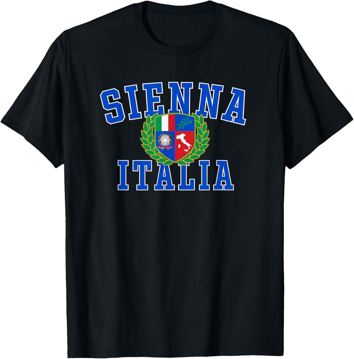 Sienna Italy Crest T-Shirt - T-Shirt | Black