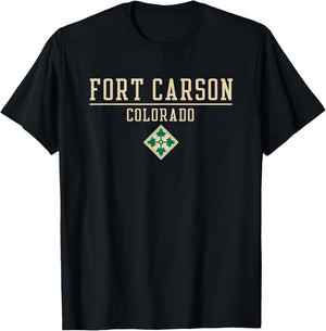 Fort Carson Colorado Army United States Military T-Shirt - T-Shirt | Black