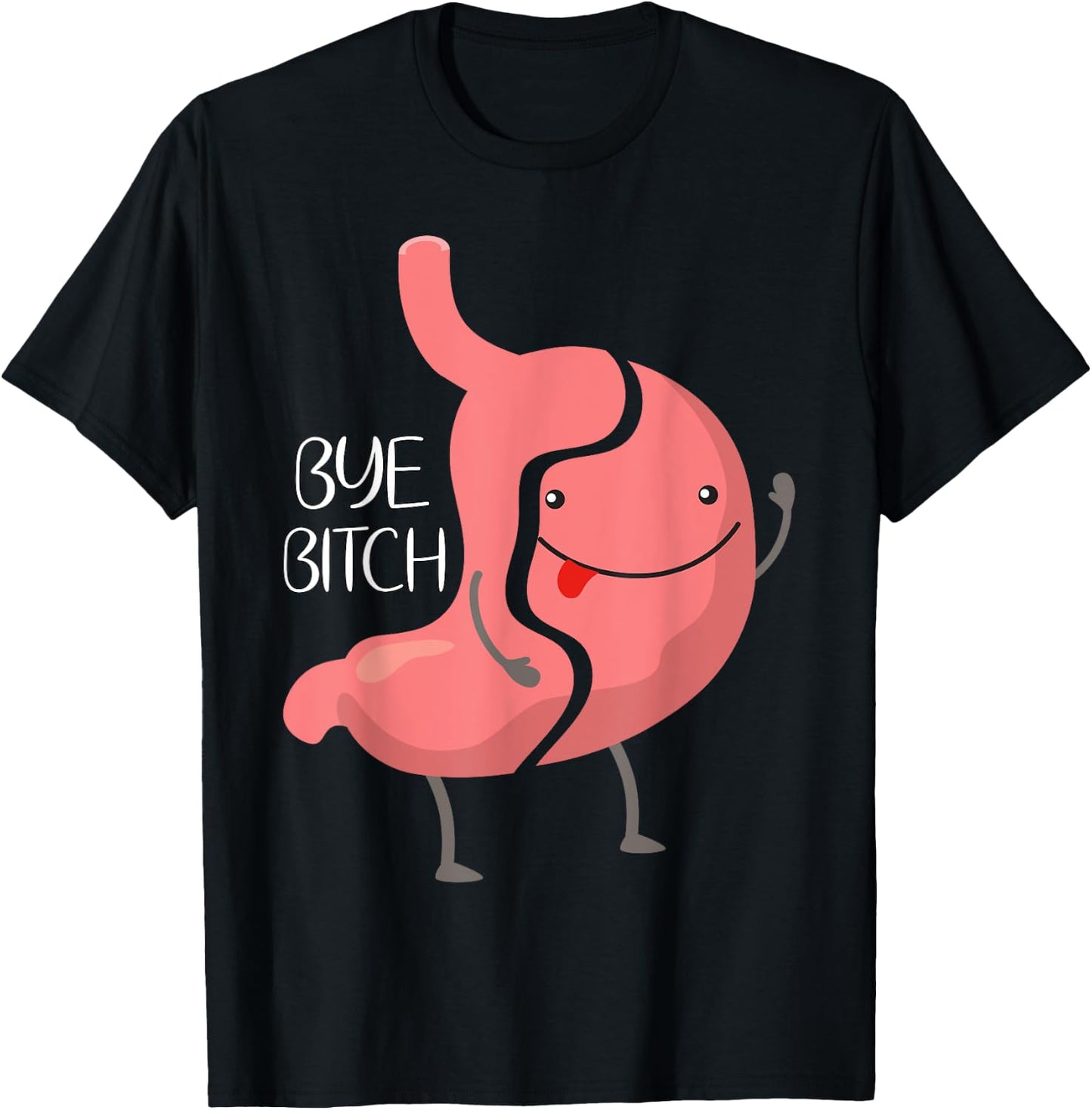 Funny Gastric Sleeve Bariatric VSG Surgery Gastric Awareness T-Shirt - T-Shirt | Black