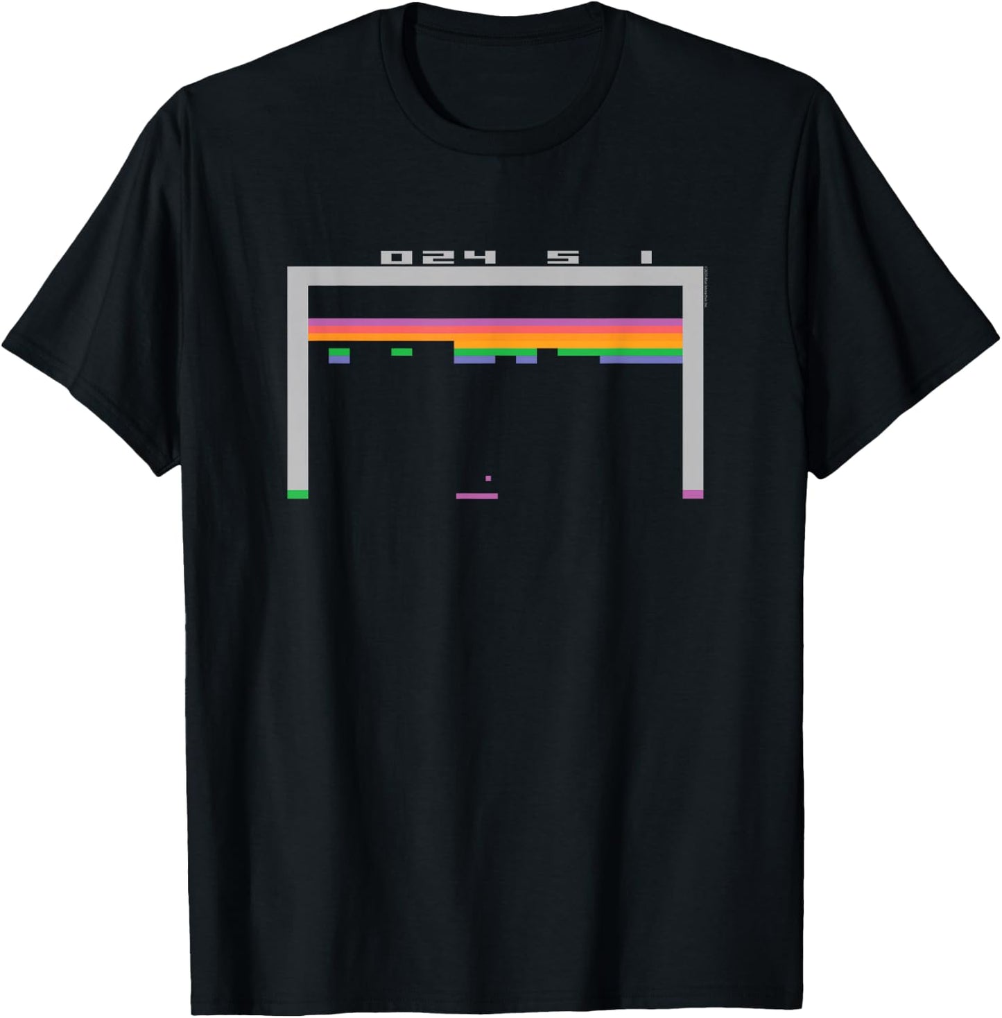 ATARI Breakout Gameplay Screen Iconic Game T-Shirt - T-Shirt | Black
