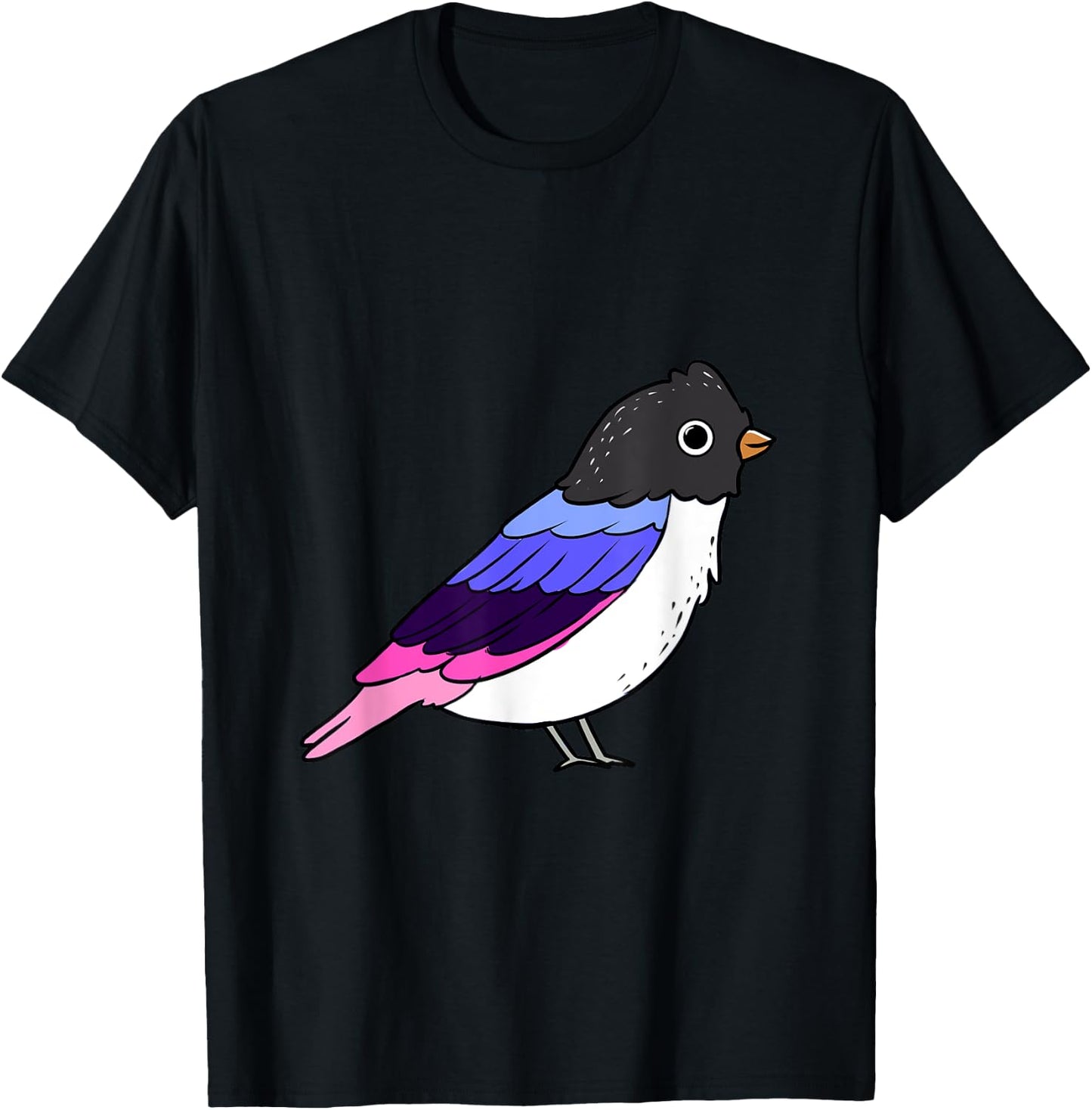 Omnisexual Bird Omnisexual Pride T-Shirt - T-Shirt | Black