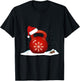 Santa Christmas Kettlebell Exercise T-Shirt - T-Shirt | Black