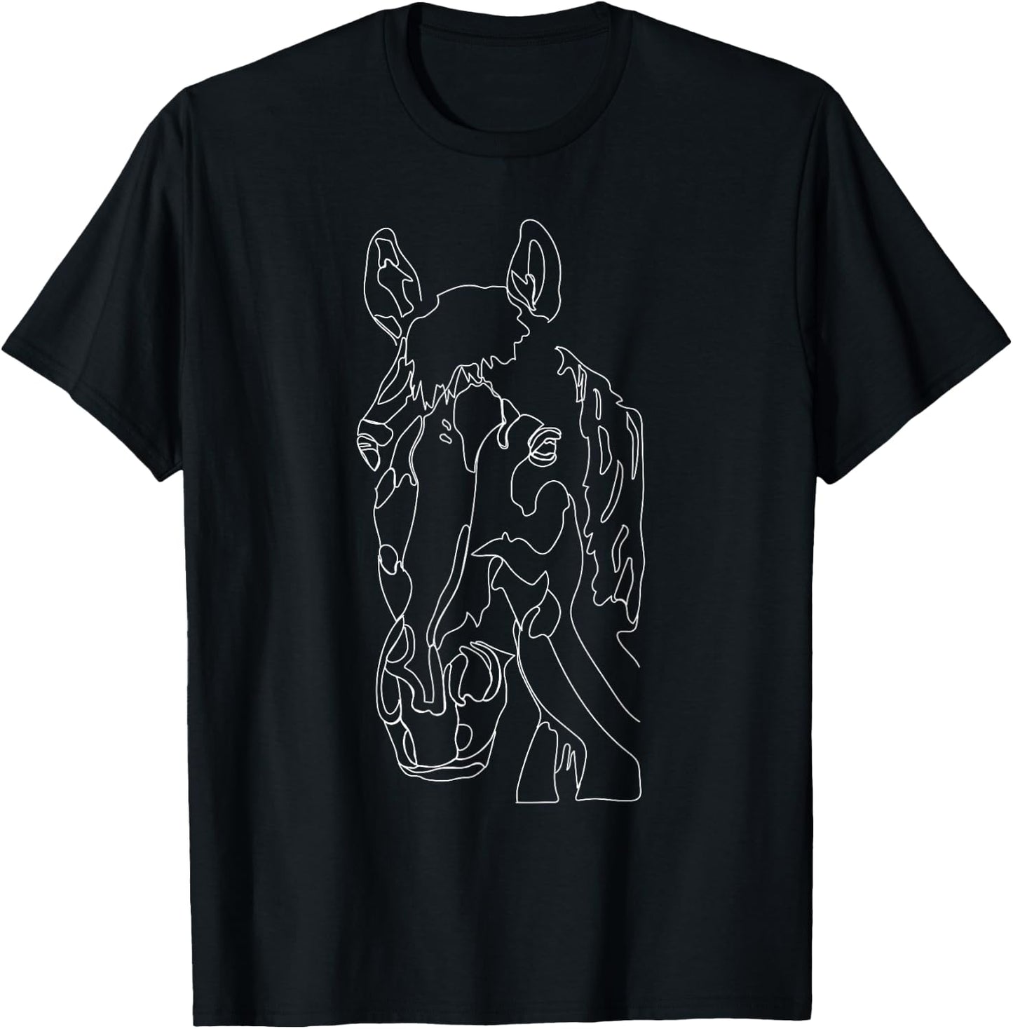 Equestrian Gifts Horse Horse Back Riding Horse Lover T-Shirt - T-Shirt | Black