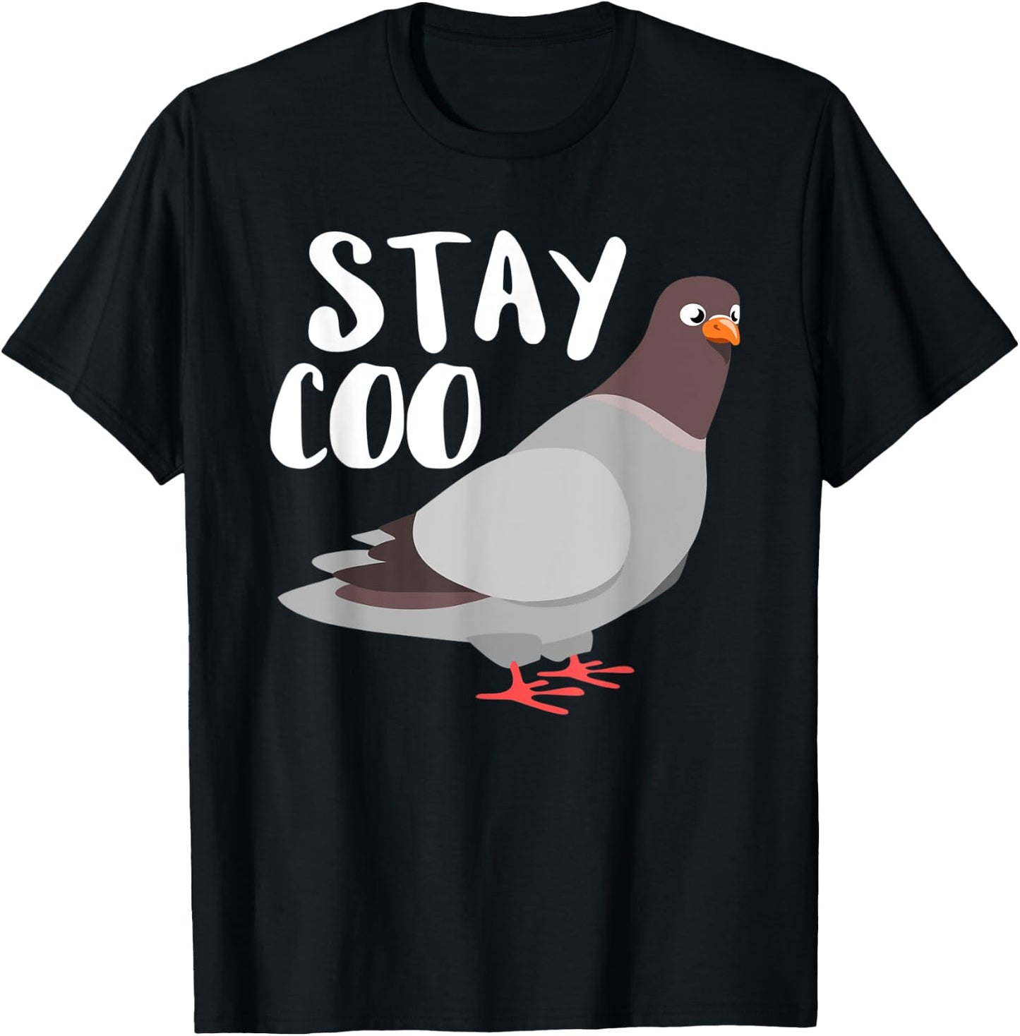 Stay Coo Pigeon Breeder Pigeon Racing Gift T-Shirt - T-Shirt | Black