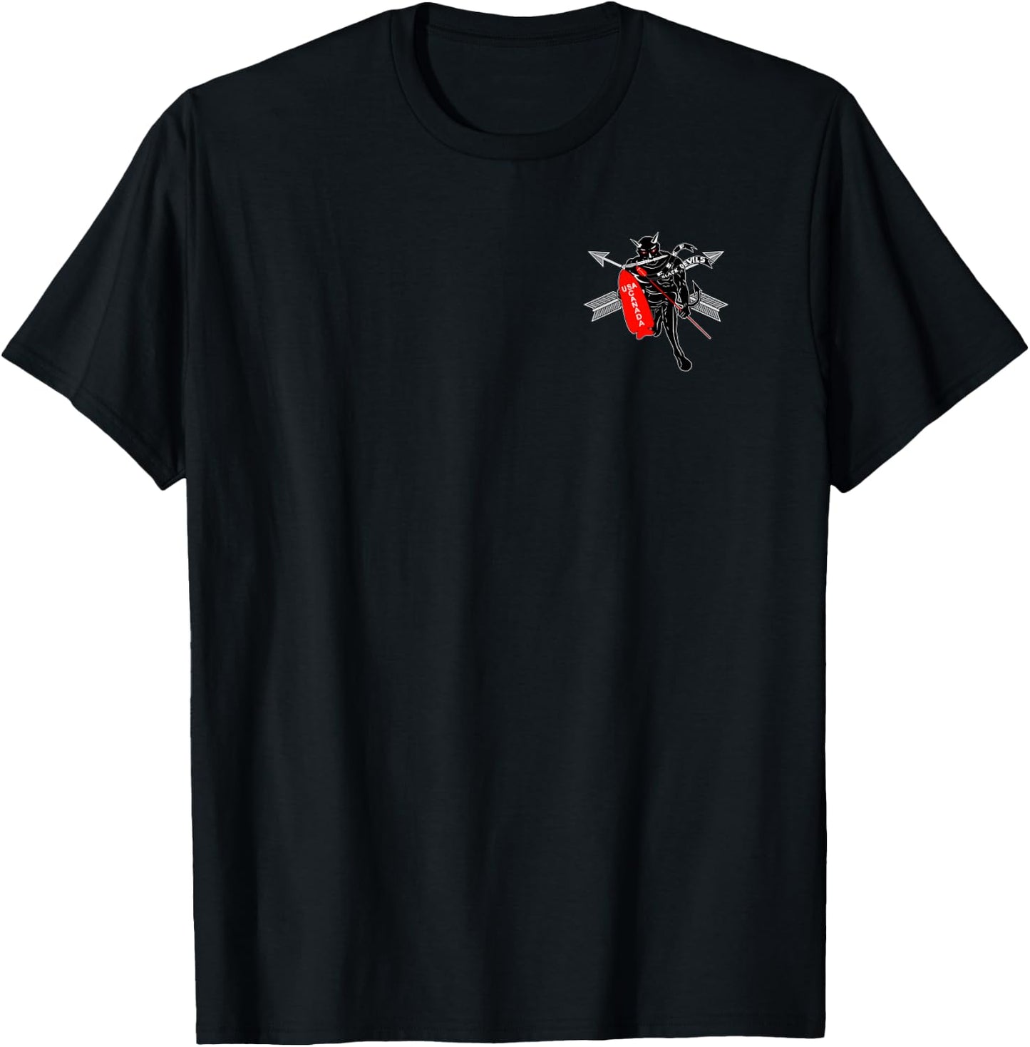 WW2 First Special Service Forces With SF Branch Arrows T-Shirt - T-Shirt | Black