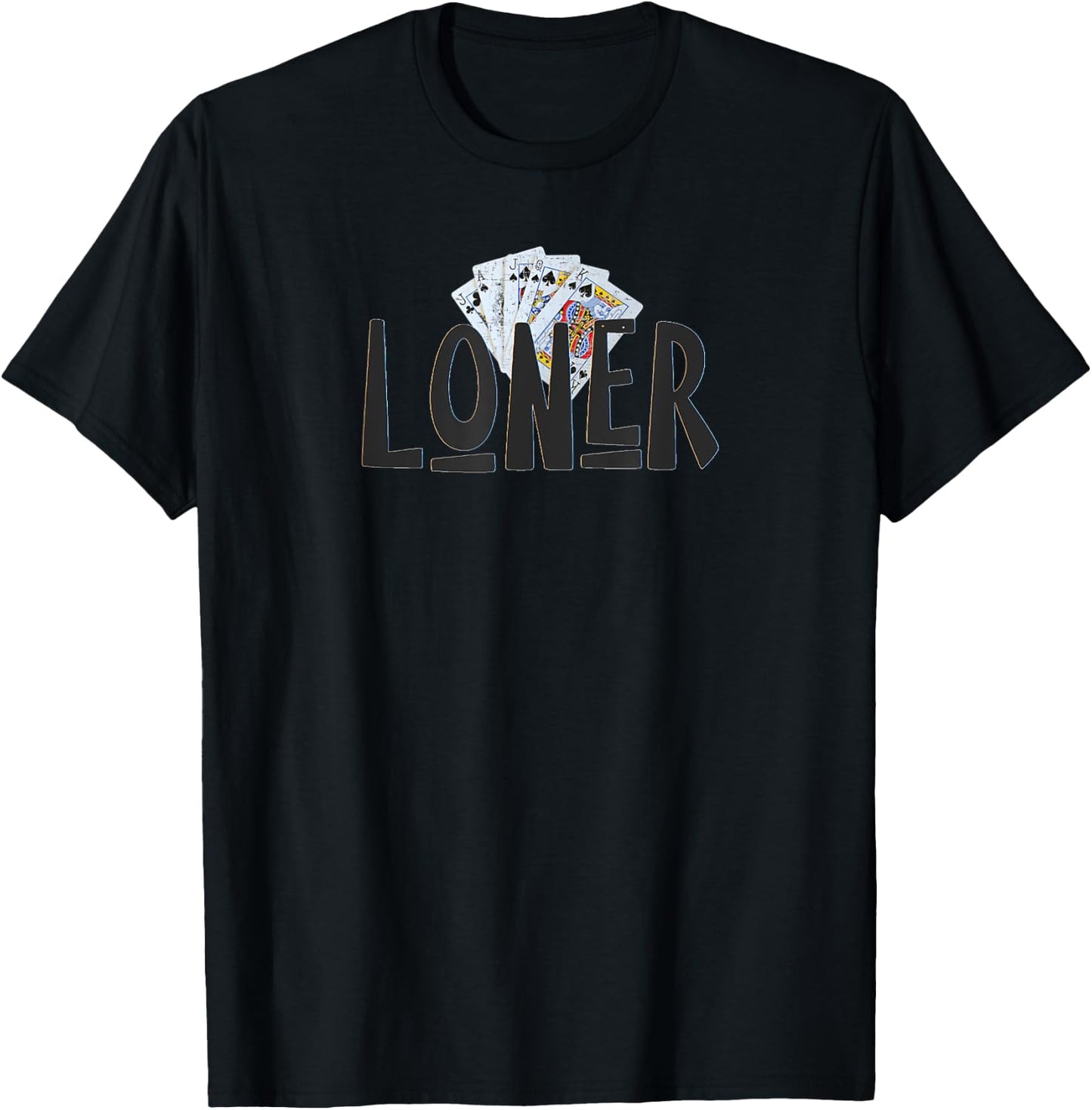Euchre Loner T-Shirt - T-Shirt | Black