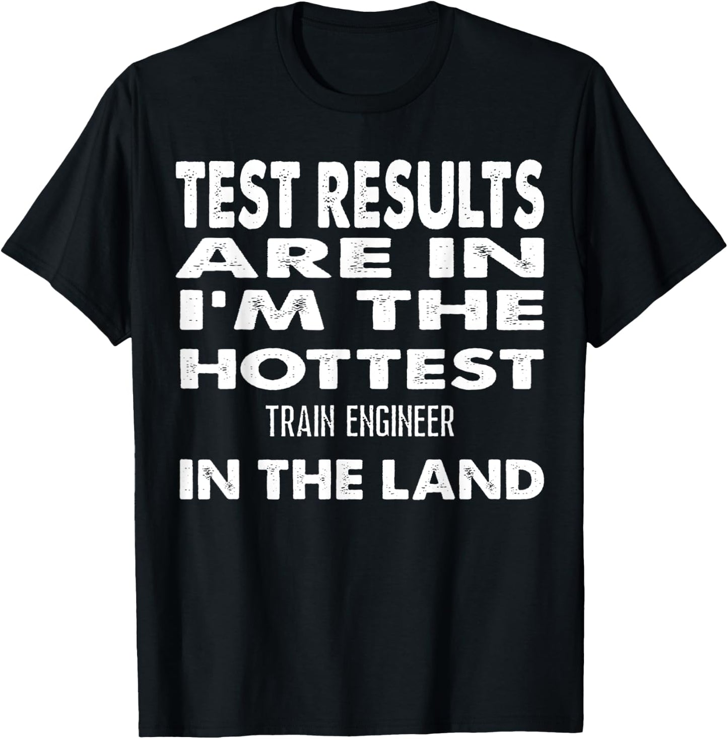 The Hottest Train Engineer In the Land Funny Gift T-Shirt - T-Shirt | Black