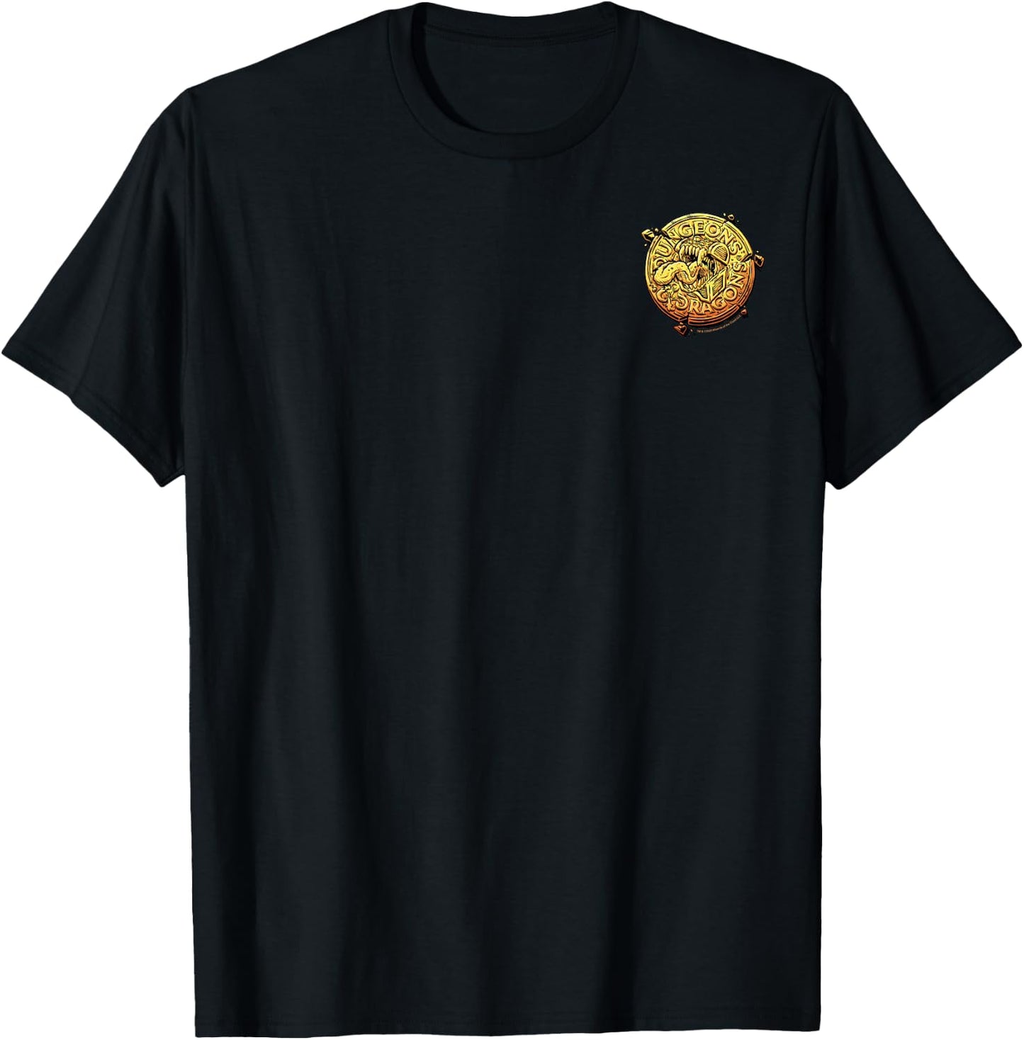 Dungeons & Dragons Gold Coin Mimic Pocket T-Shirt - T-Shirt | Black