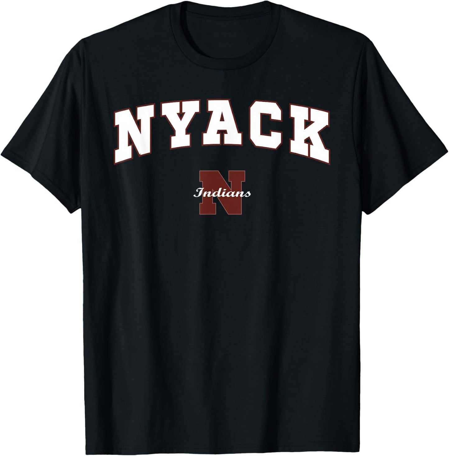 Nyack High School Indians T-Shirt - T-Shirt | Black