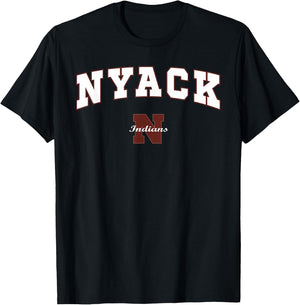 Nyack High School Indians T-Shirt - T-Shirt | Black