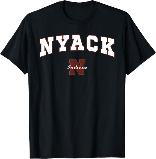 Nyack High School Indians T-Shirt - T-Shirt | Black