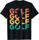 Retro Vintage Golfing Gift Golfers T-Shirt - T-Shirt | Black