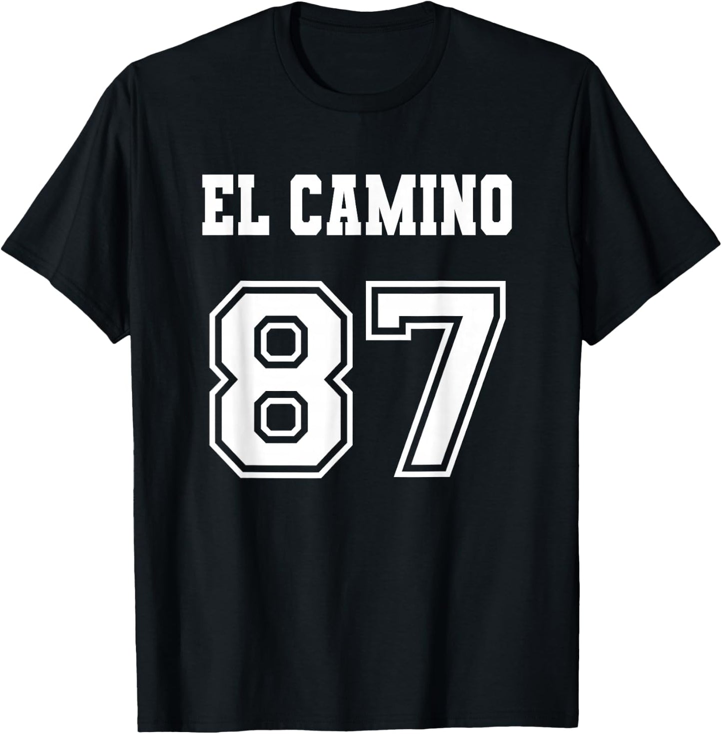 Jersey Style El Camino 87 1987 T-Shirt - T-Shirt | Black