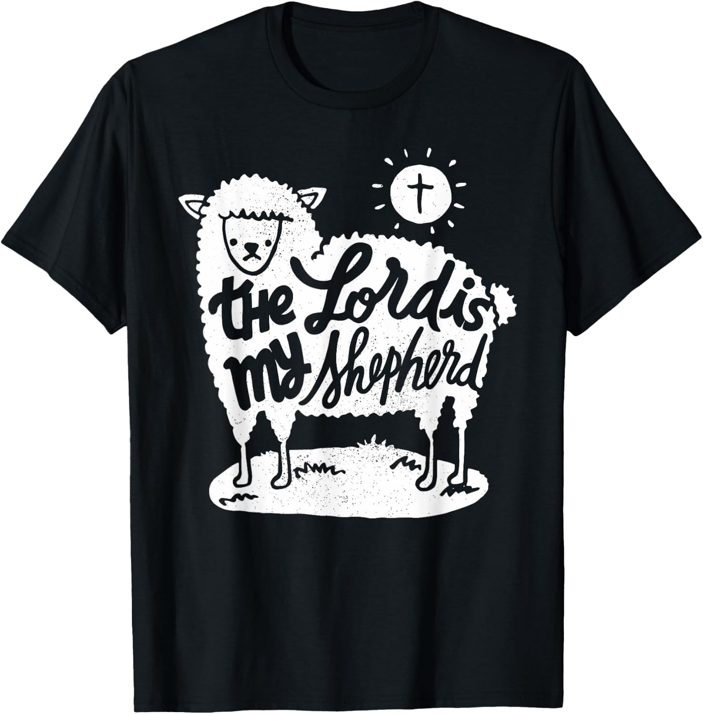 The Lord is my Shepherd - Christian Clothing T-Shirt - T-Shirt | Black